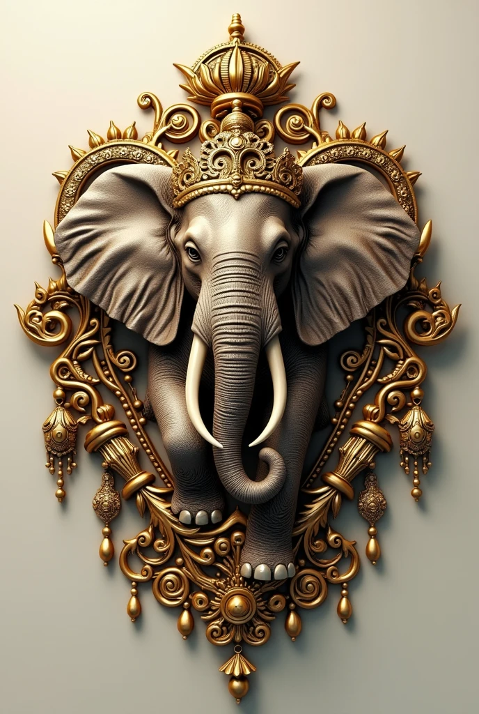 A elephant brass jewellery design