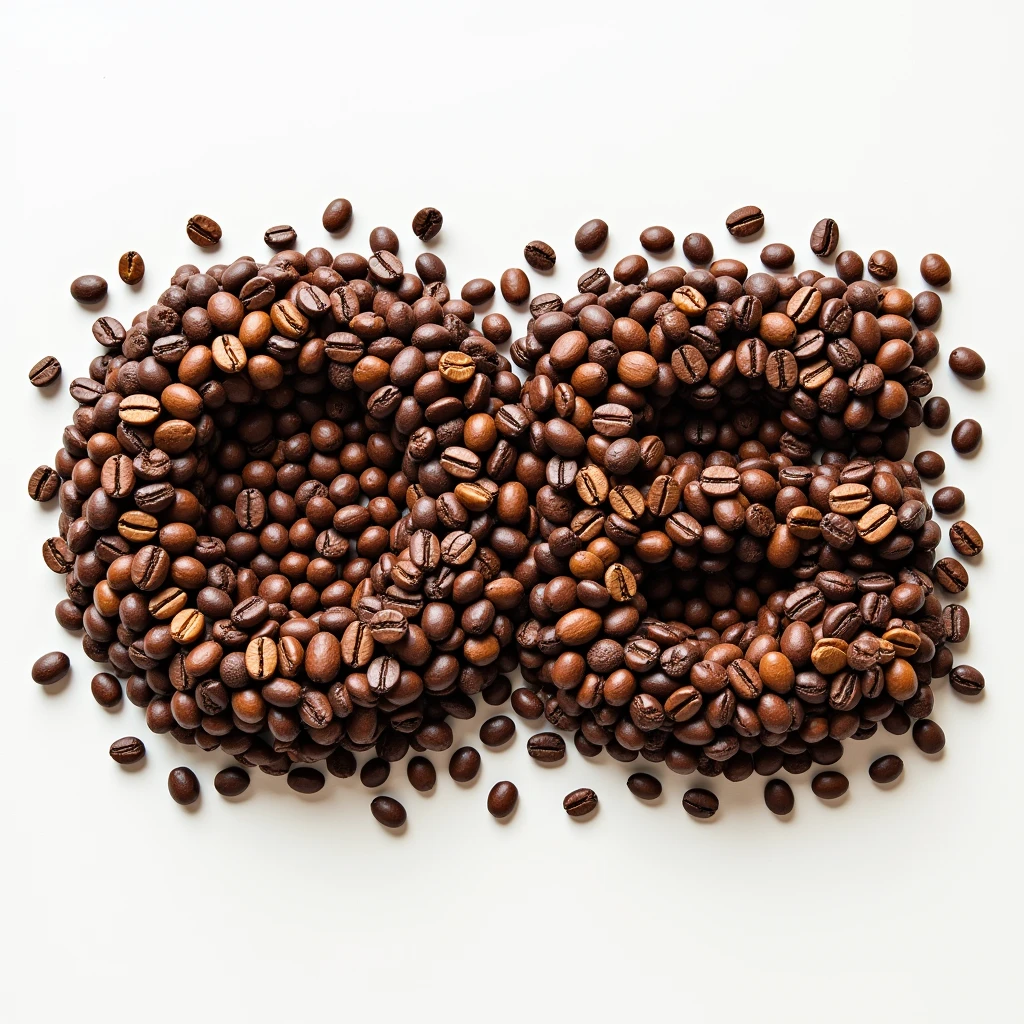 Coffe beans arranged to display the word CS Cafe