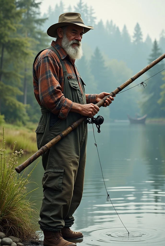 Generate a fisherman