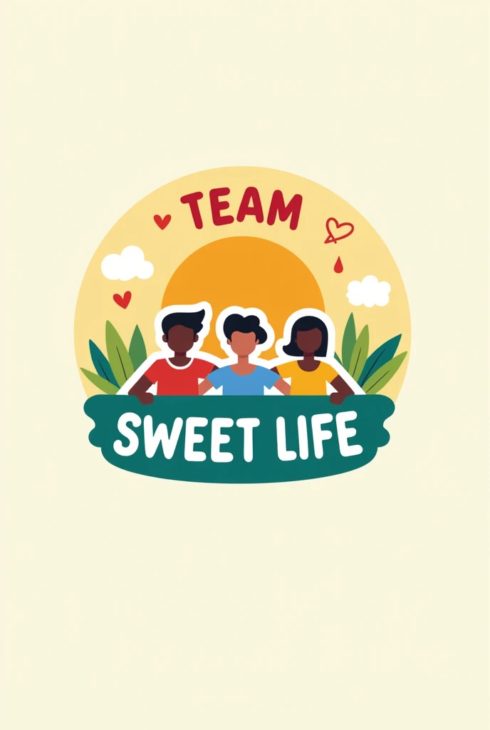 logo of a company. The name team sweet life..is the company or foundation for diabetics
