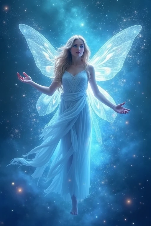 5th Dimension universe spirit Fairy Lightworker smile like Higher Self Sacred Light blue eyes