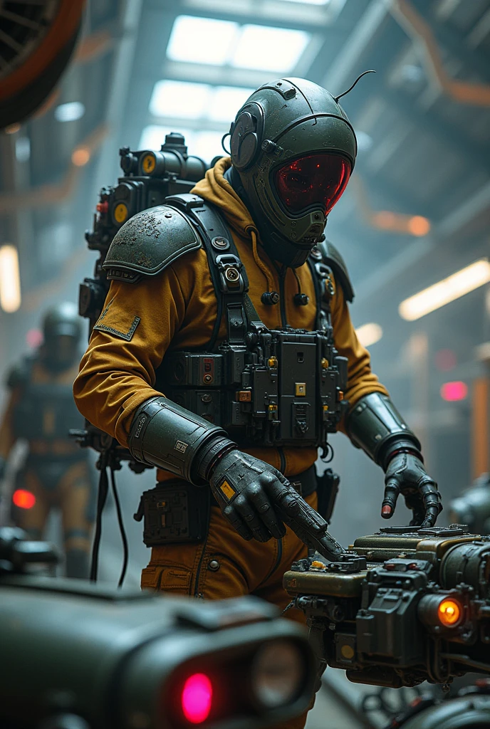 create a mechanic in the year 2074