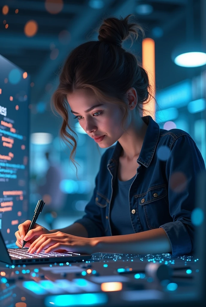 Create a beautiful image for a Pinterest Pin and write the title MASTERING AI PROMPT