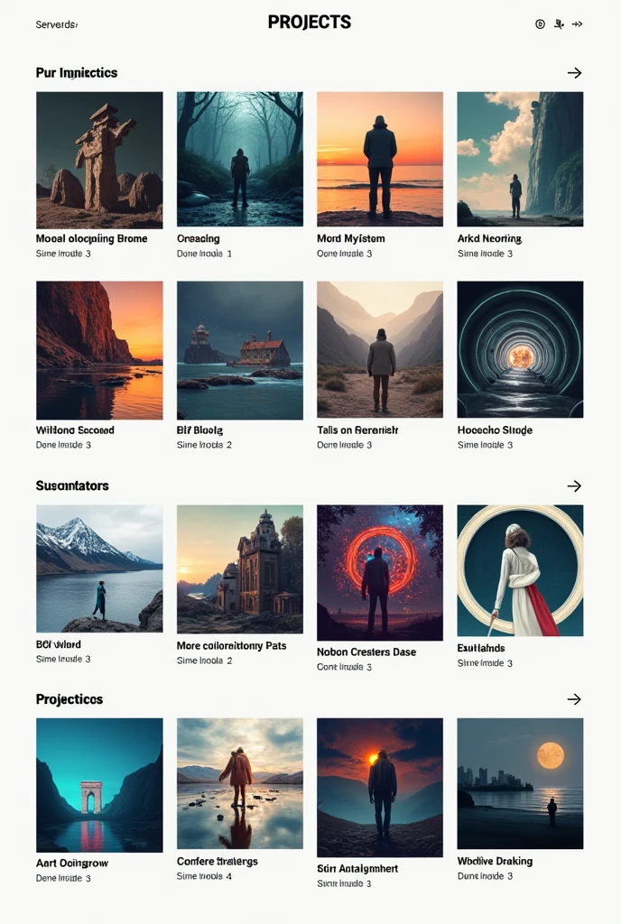 Projects Section create a design
