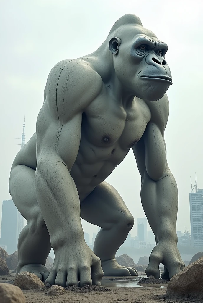 Architectural work that is conceptual based on the shape of a gorilla without showing the animal
