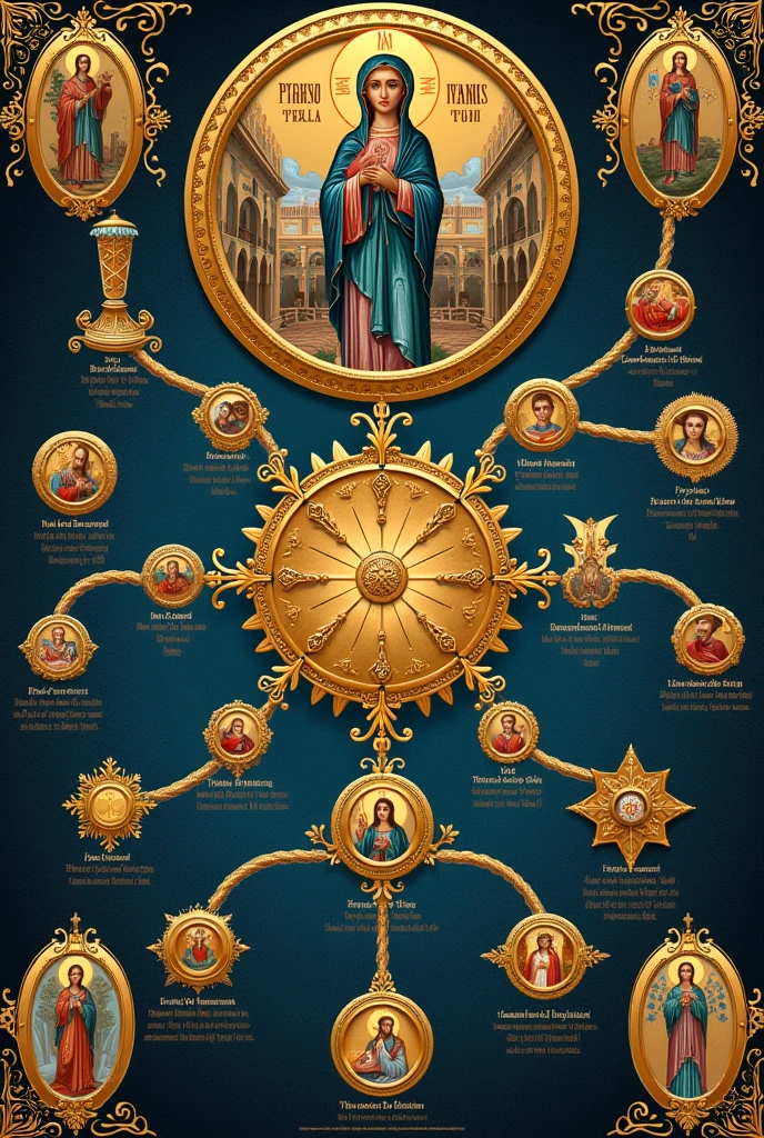 Mind map about Byzantine art 