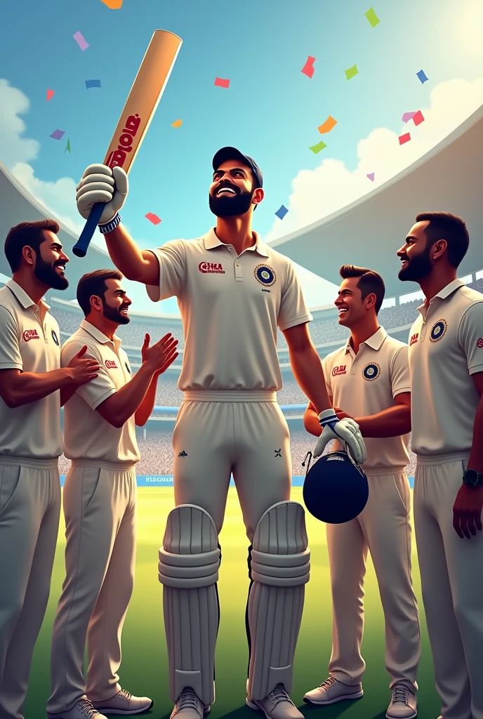 Creative Cricket match poster on topic UBM jubilee trophy 2024