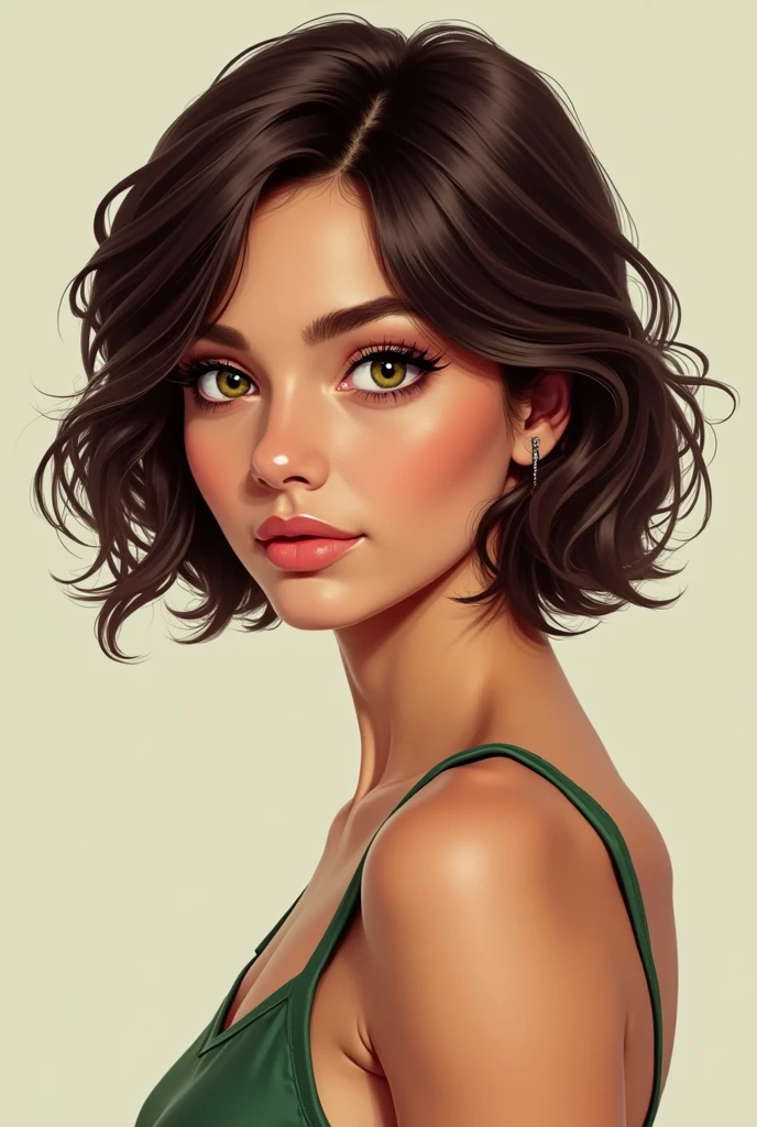 do Andria D'armas, a slender girl, smart, similar to young Monica from Monica's Gang, due to her short Chanel and dark brown hair. Monica, which was written by Brazilian writer Maurício de Souza, She has honey green eyes and above average beauty, Alphaville's little standard and is sweet in appearance, She also has similar characteristics to the American actress Ana De Armas, just a few strokes