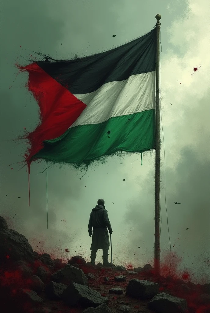I want a Palestine flag and some blood vibe 