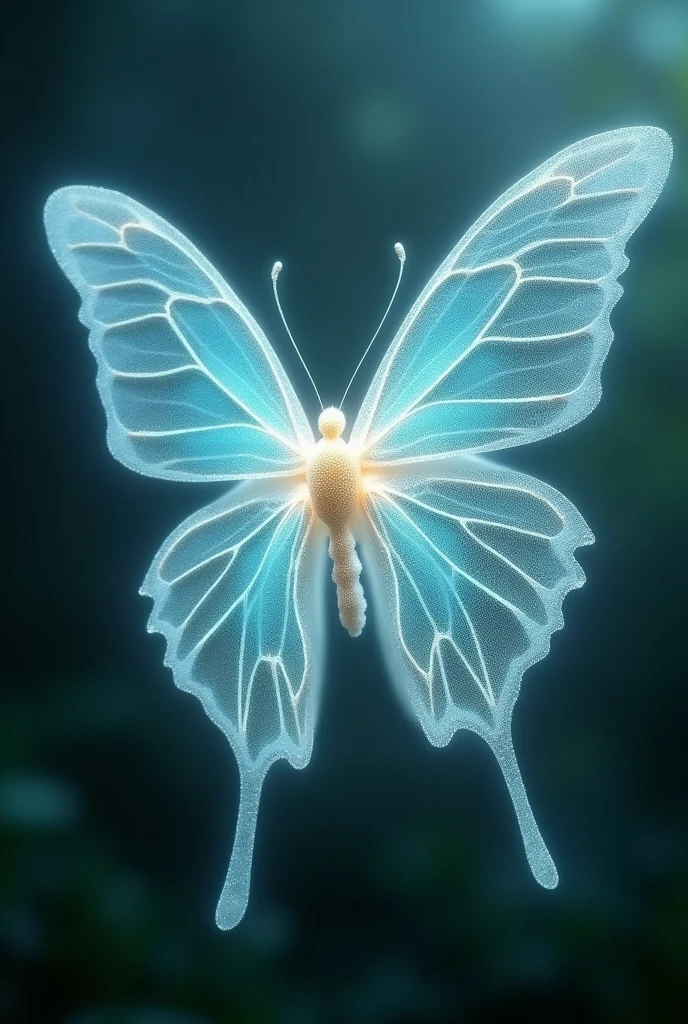 masterpiece, Highest quality, High resolution, High definition、Glowing particle swallowtail butterfly ghost、fly、Scale powder、