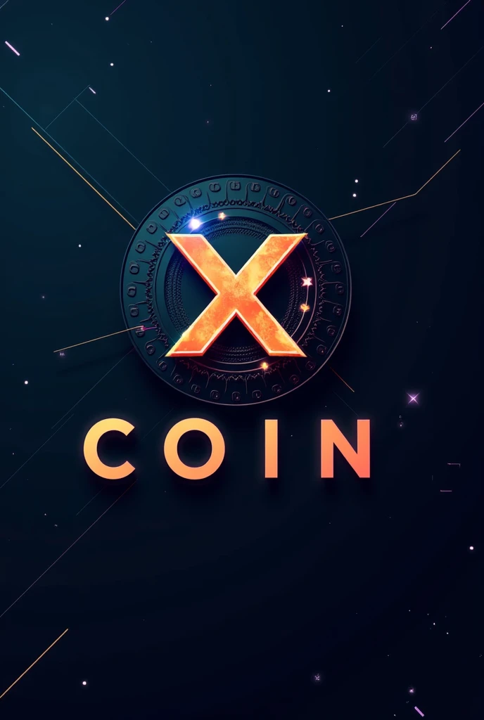 create a crypto currency symbol with the words Xilo Coin on it
