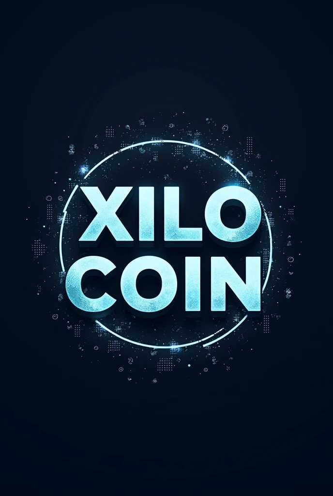 create a crypto currency symbol with the words Xilo Coin on it