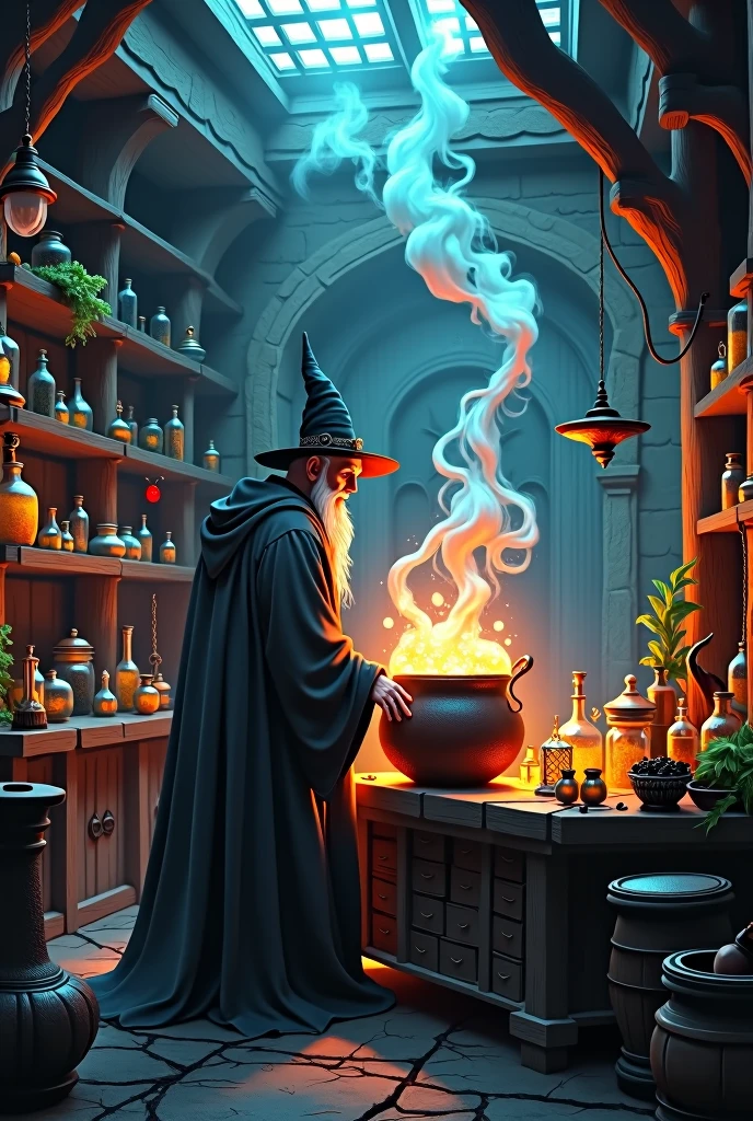 Apothecary, a cauldron bubbling