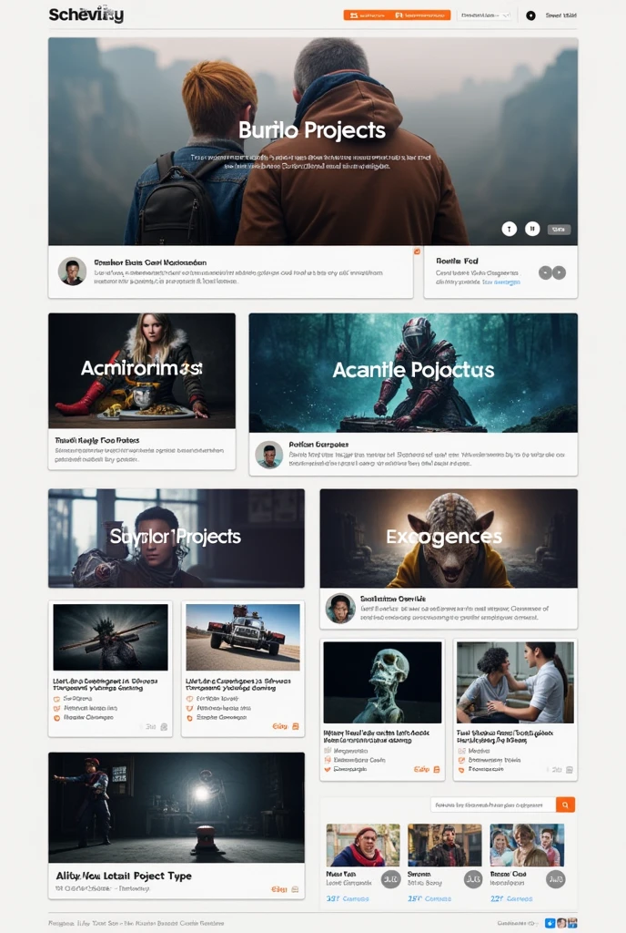 Projects Section create a design
