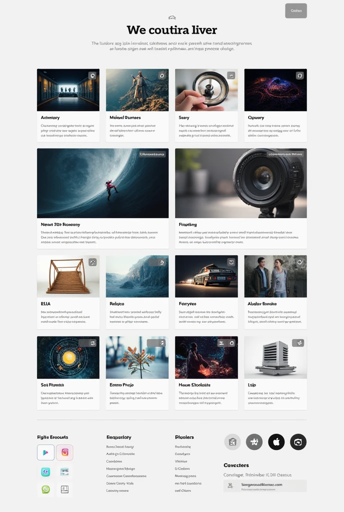 Projects Section create a design