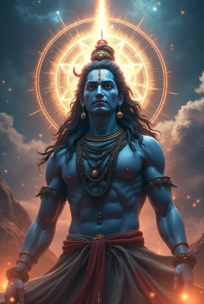 God shiv open his third eye and produced sudharshan chakra 