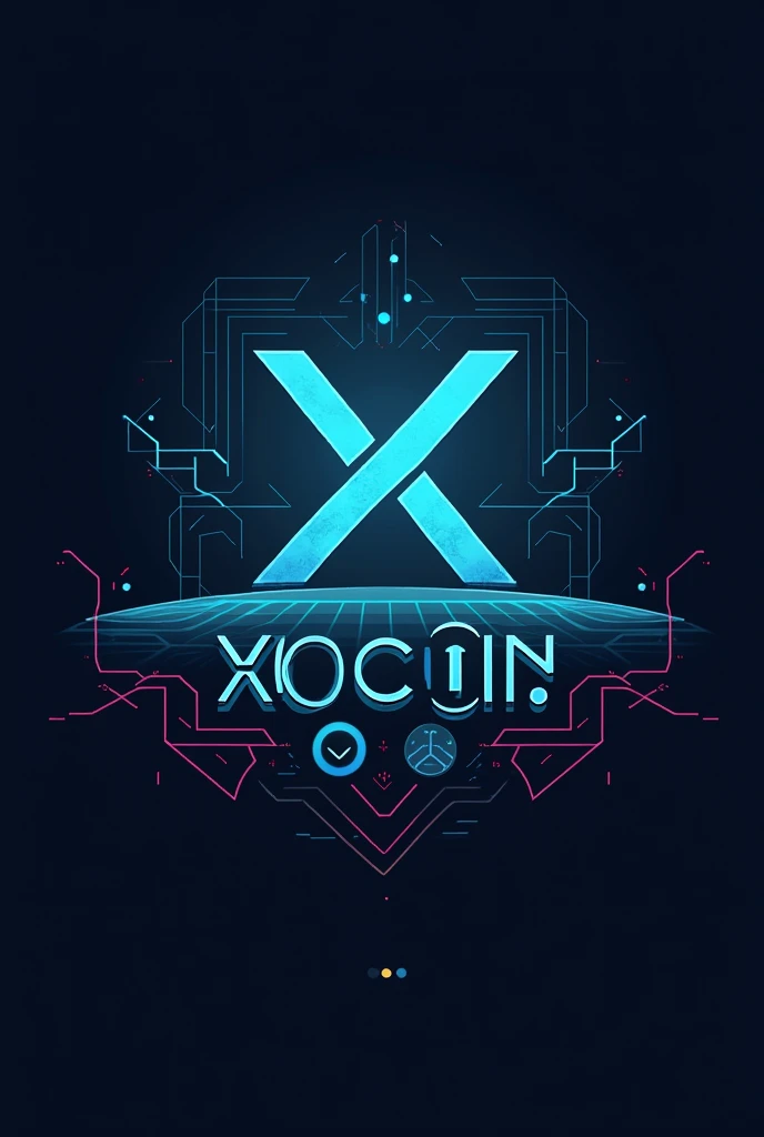 create a crypto currency symbol with the words Xilo Coin on it
