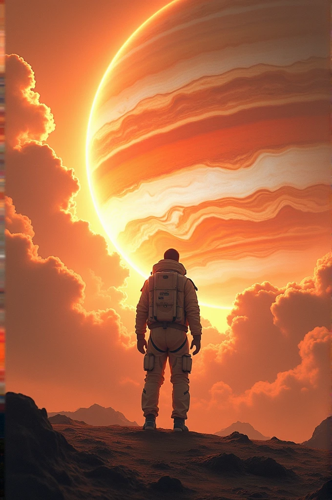 A man standing on Jupiter