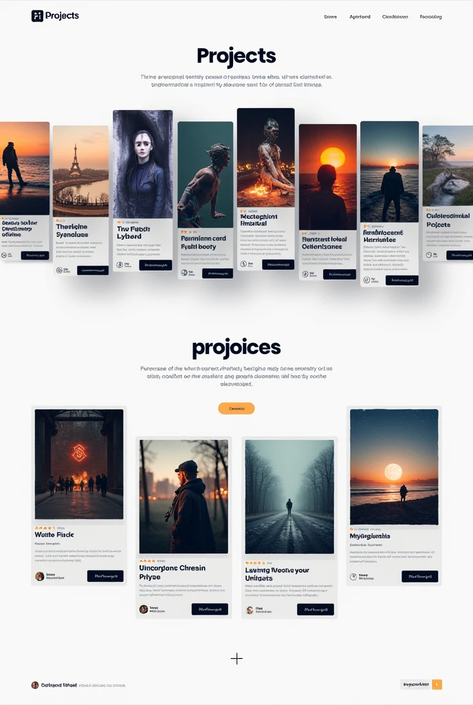 Projects Section create a design
