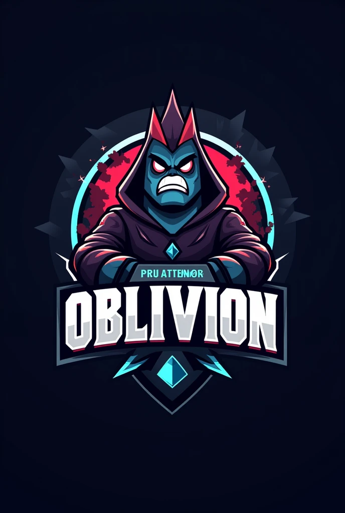 Create a logo for a professional esports team from the mobile game Brawl Stars with the word "Oblivion" 