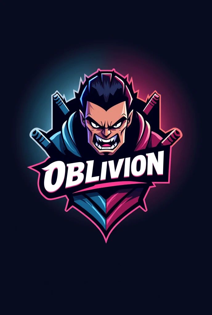 Create a logo for a professional esports team from the mobile game Brawl Stars with the word "Oblivion" 