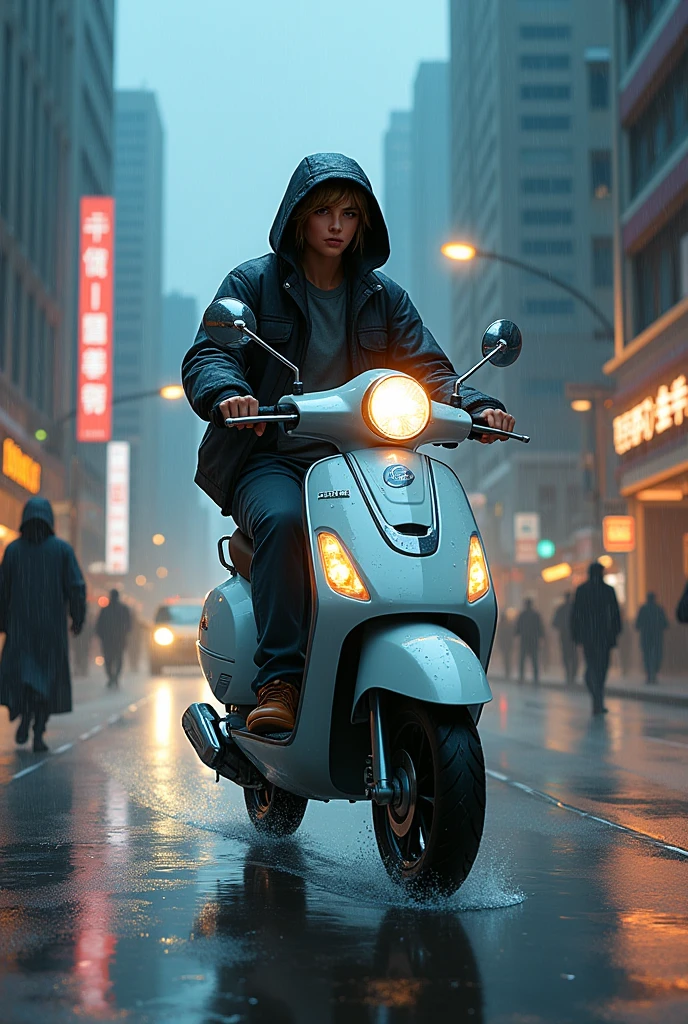 Avenis scooty in rain