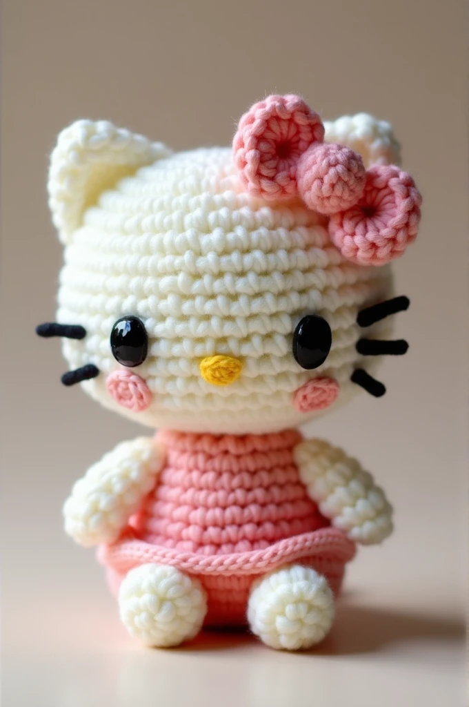 Hello kitty a crochet tierno