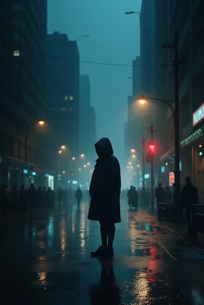 Night in rain 