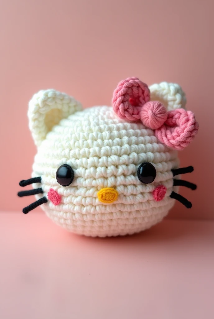 Cute crochet Hello Kitty head