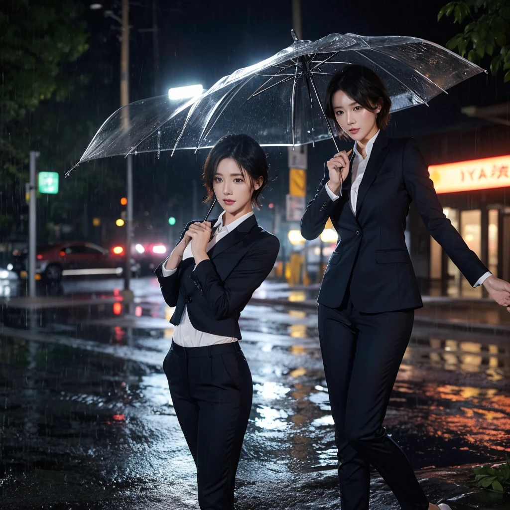 exy pose、Hair getting wet in the rain、Mr.々Hair style、Short Hair、Transparent shirt、Beautiful woman getting wet in the rain、typhoon、Get wet without an umbrella、Beautiful woman in the rain、雨で濡れたBeautyOL、Detailed face、Realistic、beautiful girl、Beauty、Office Lady Uniform、beauty、Beautiful woman、Narrow waist、Handsome woman、Tight pants look、Colorful suit、Sexy pose、Tight suit pants、Suit wet in the rain、Wet shirt、See-through shirt、