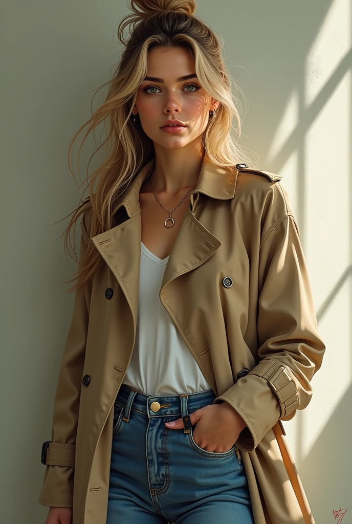 Cheveux : Longs, châtain clair avec des reflets dorés, souvent portés lâchés ou en chignon désordonné.
Yeux : Vert émeraude, expressifs.
Teint : Peau légèrement hâlée.
Style vestimentaire : Mélange de minimalisme britannique et de flair italien. Elle adore les trench-coats beige, les jeans taille haute, et les chaussures vintage. Son style allie élégance intemporelle et modernité.
Personnalité
Caractéristiques principales : Ambitieuse, créative, sensible, et un peu mystérieuse.
Qualités : Très empathique, elle est douée pour écouter les autres. Sofia est aussi persévérante et ne se laisse pas facilement décourager par les échecs.
Défauts : Un peu perfectionniste, elle peut parfois être trop exigeante envers elle-même. Sa tendance à trop analyser les situations la rend parfois indécise.
Ce qu'elle aime
Passions : La photographie et l'art urbain. Sofia adore capturer les coins cachés de Londres avec son appareil photo. Elle a un faible pour les clichés en noir et blanc.
Musique : Fan de rock alternatif, mais aussi d’électro-pop italienne. Ses playlists oscillent entre Arctic Monkeys et Mahmood.
Films : Les thrillers psychologiques et les films indépendants européens. Elle admire des réalisateurs comme Paolo Sorrentino.
Activités : Elle aime flâner dans les galeries d’art londoniennes, passer ses week-ends à Shoreditch, et se retrouver dans des cafés à écrire ou dessiner.
Ce qu'elle n'aime pas
Les foules : Sofia préfère les petits groupes d’amis aux soirées bondées.
Les conversations superficielles : Elle déteste perdre du temps dans des discussions creuses et préfère les échanges profonds.
Le conformisme : Elle évite de suivre les tendances à tout prix et préfère cultiver son propre style.
Contexte Familial et Vie Sociale
Origine : Son père est italien, originaire de la Toscane, tandis que sa mère est anglaise, née à Londres.
Éducation : Étudiante en design graphique à Central Saint Martins. Elle aspire à devenir directrice artistique dans une agence créative.
Vie soc