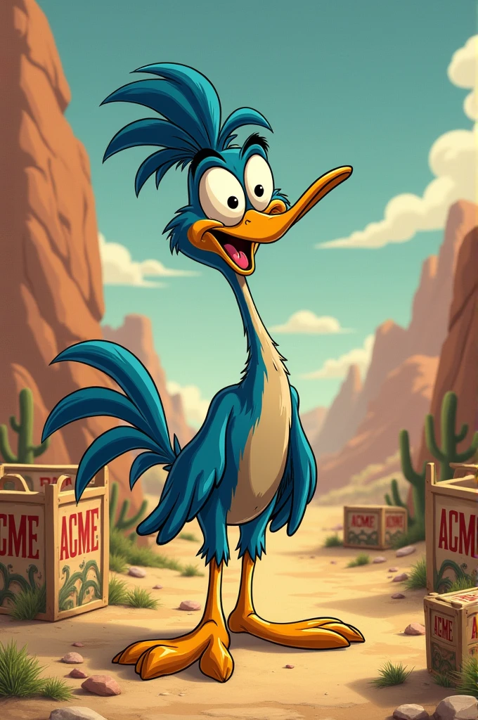 Old bald looney toones roadrunner