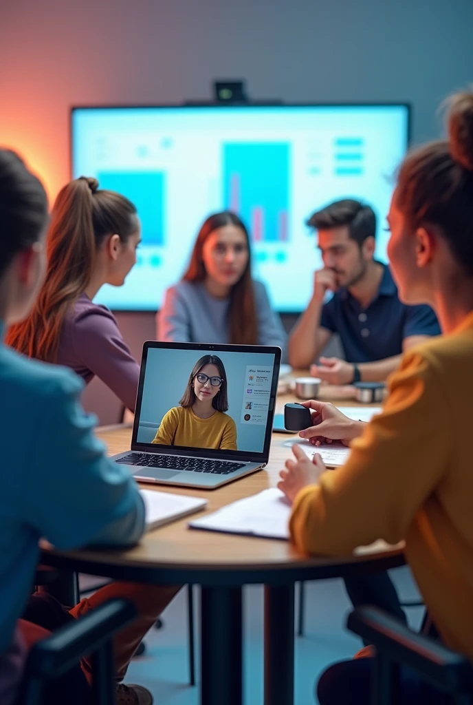 Give me an image of users accessing a Platzi webinar given by experts