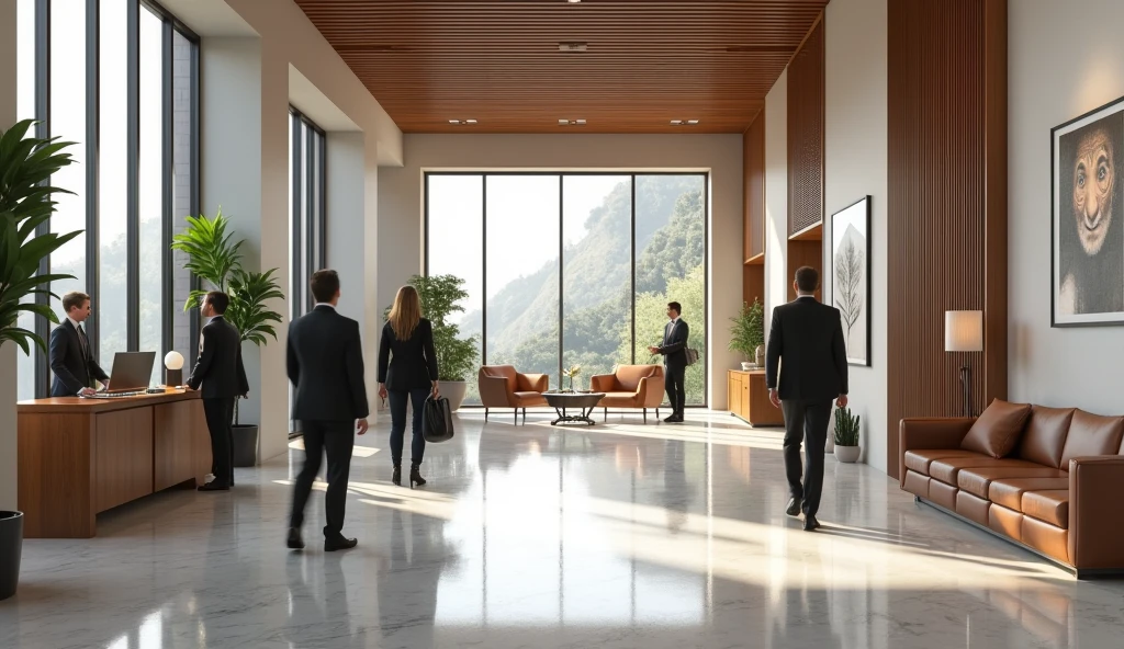 Interior design , law firm in northeastern Brazil , ultra realisitic , ultra-realistic render , 4 K , 16:9