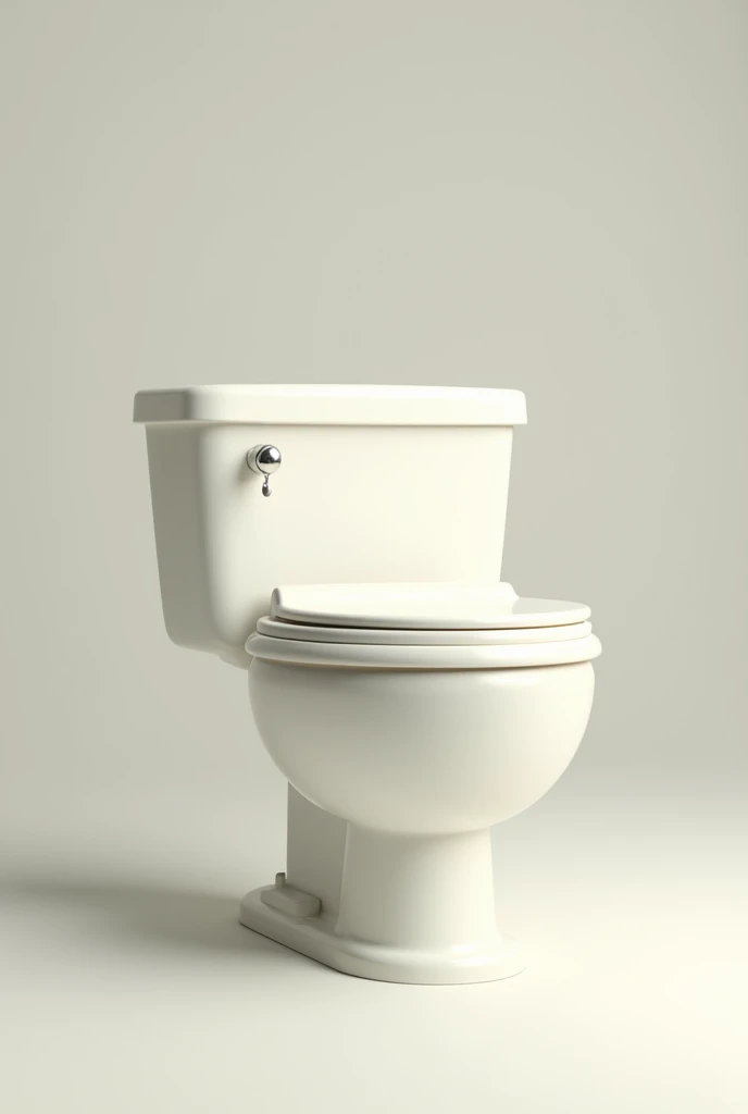 3d cartoon toilet, realistic cartoon toilet, no background