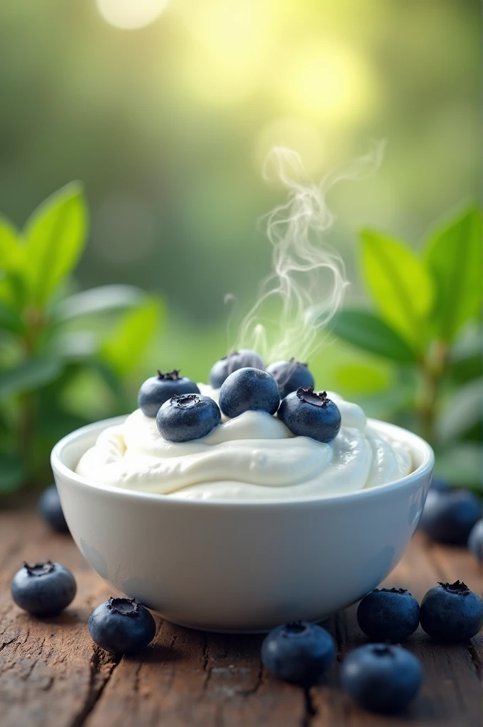 Generate me a photo where Greek yogurt appears
