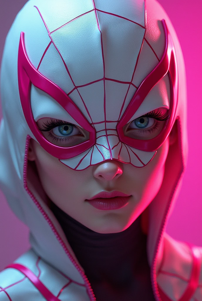 only head spider gwen pink white