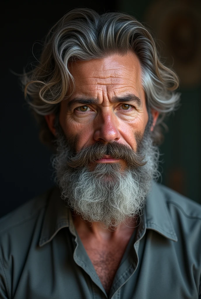 Old man, beard, handsome, 30s
