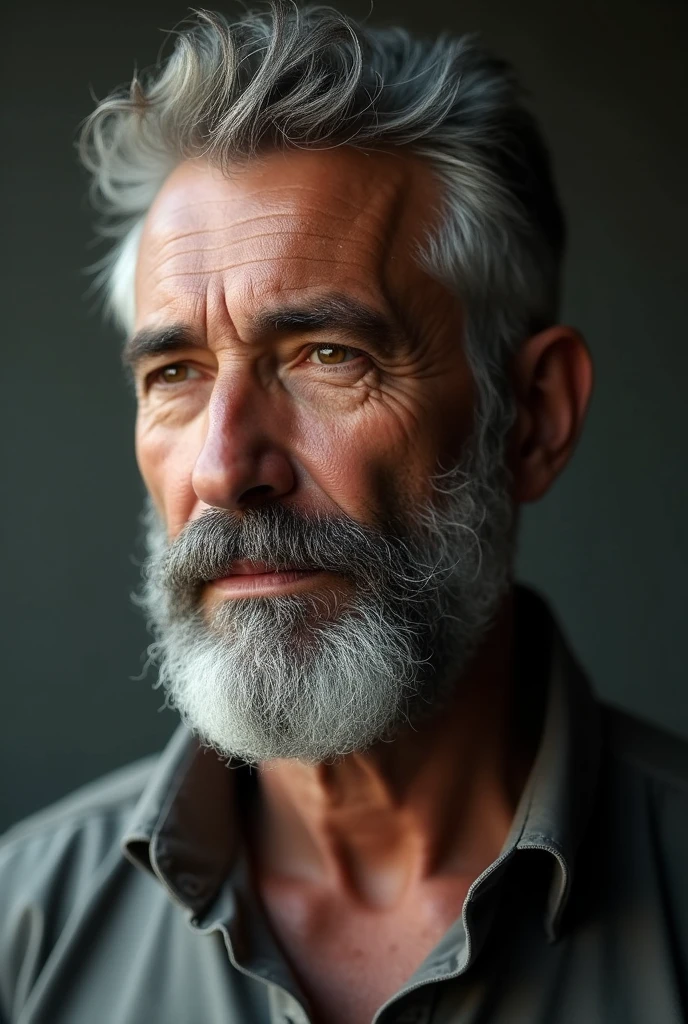 Old man, beard, handsome, 30s