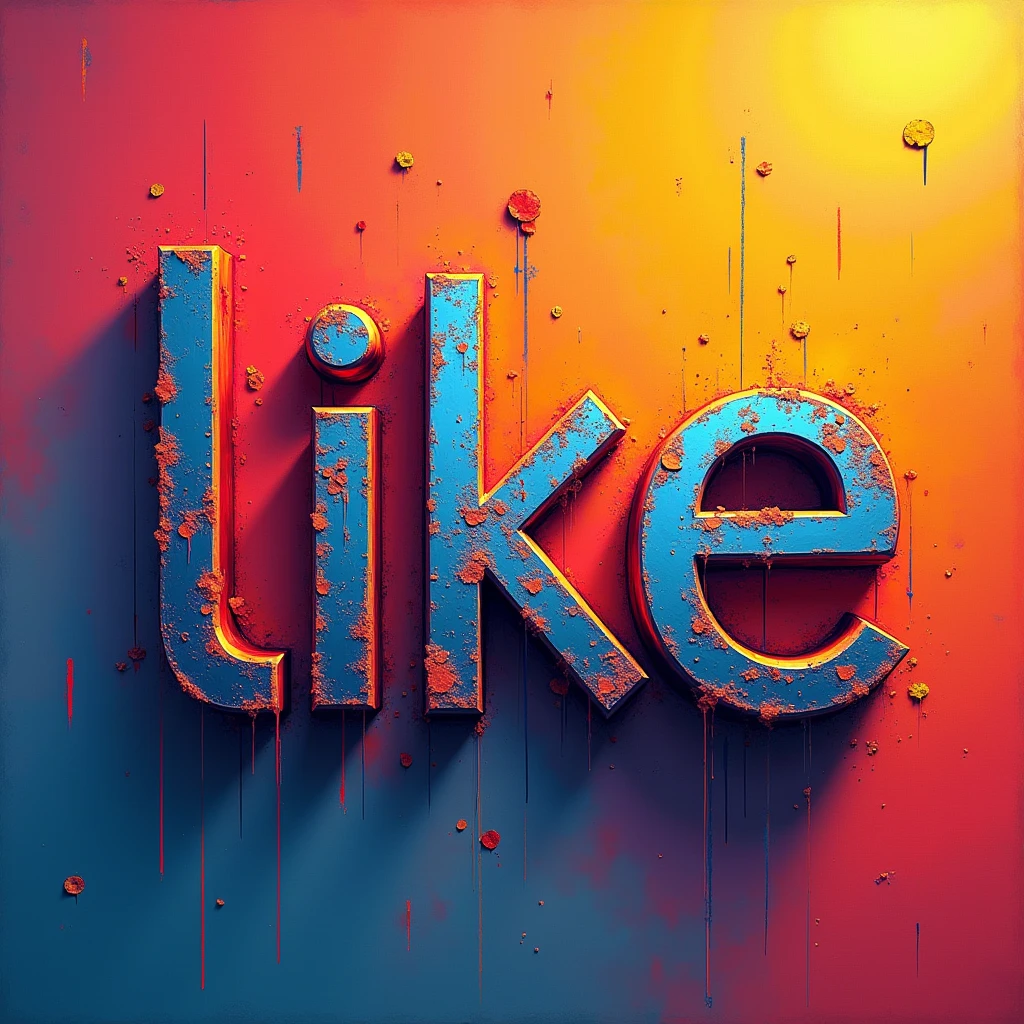 Make an artistic look to the word ( S LIKE Z ) with focused color to bring attention, This photo to be used as a Facebook cover photo