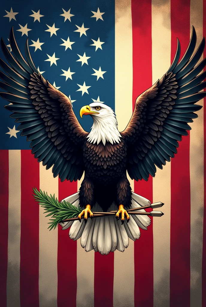 Create a flag inspired by the United States