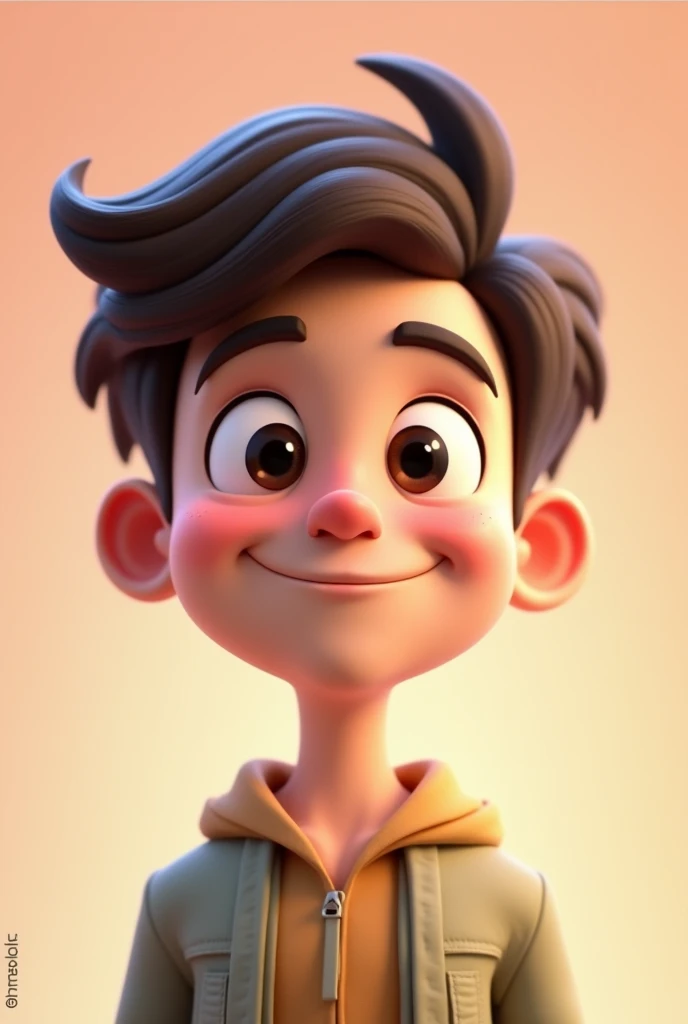 Want a 3D cartoon photo of a man facing forward and with the name YOUNG MR.