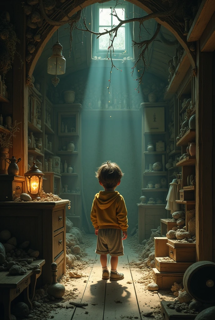 The attic's hidden corners and unseen spaces became his playground.