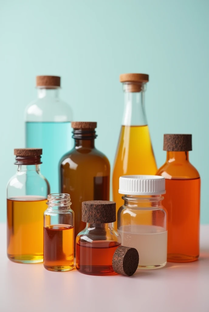 Image of liquid medicines with the safety band broken
