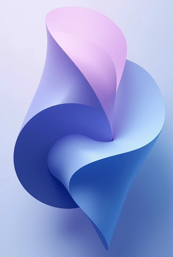 create a 2d abstract image with geometric shapes with lilac colors, blue and dark blue
