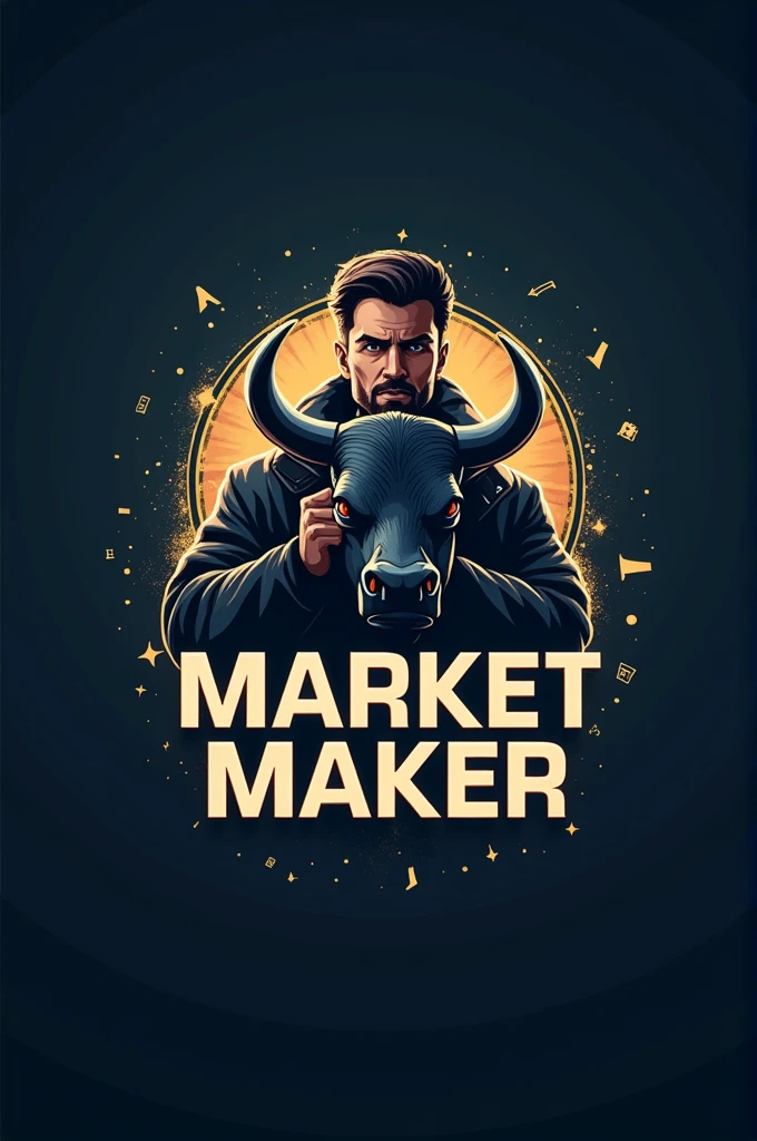 Design  logos  for profile related to stock market for profile name'Market Maker'. Logo should contain symbols related to stock market , like bull / bears , logo must be realistic.
