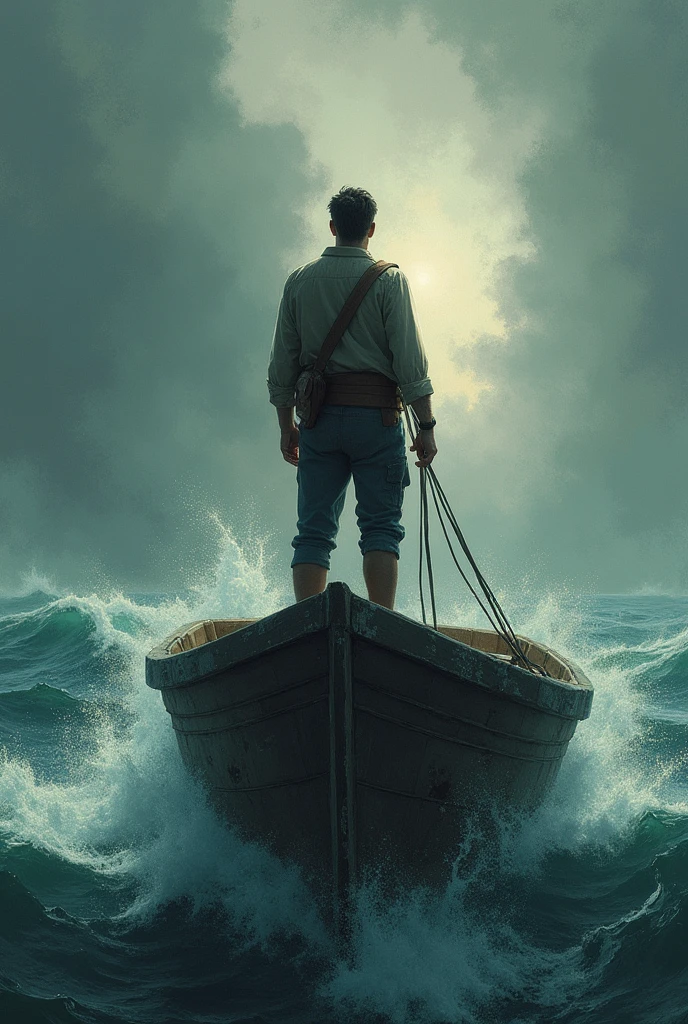 the human spirit and the ability to face danger and adversity with courage and determination. In boat