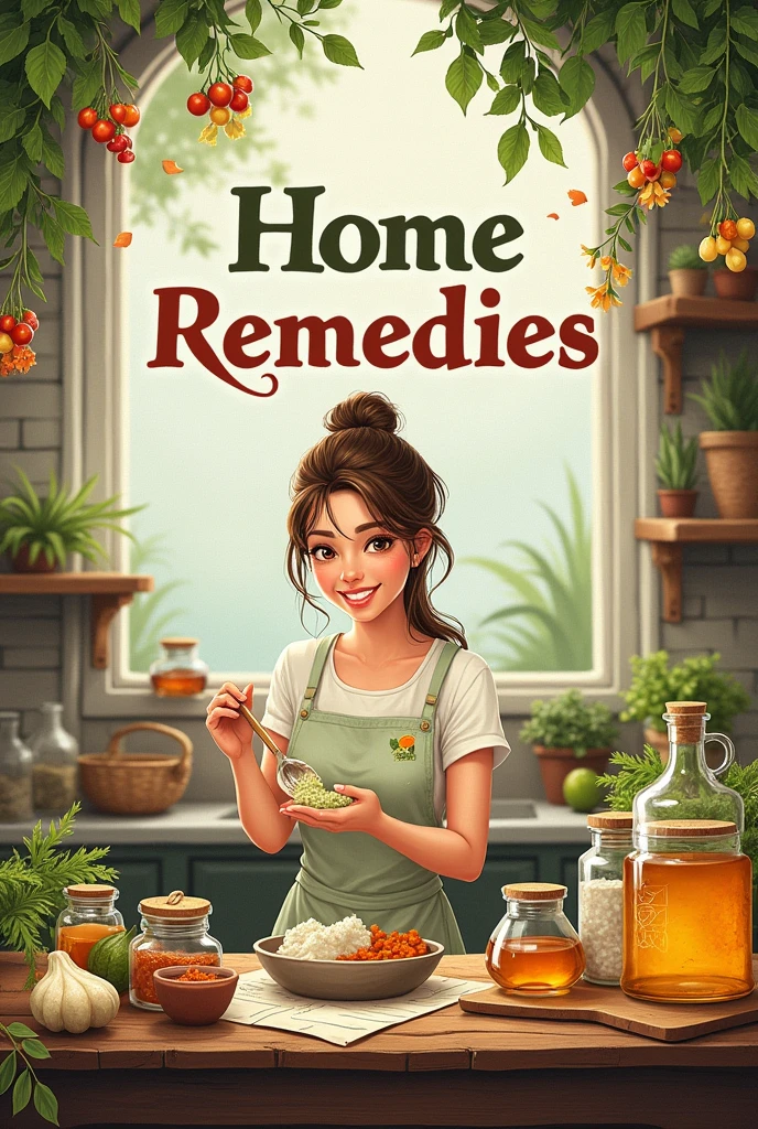 A cover for my home remedies recipe book 

