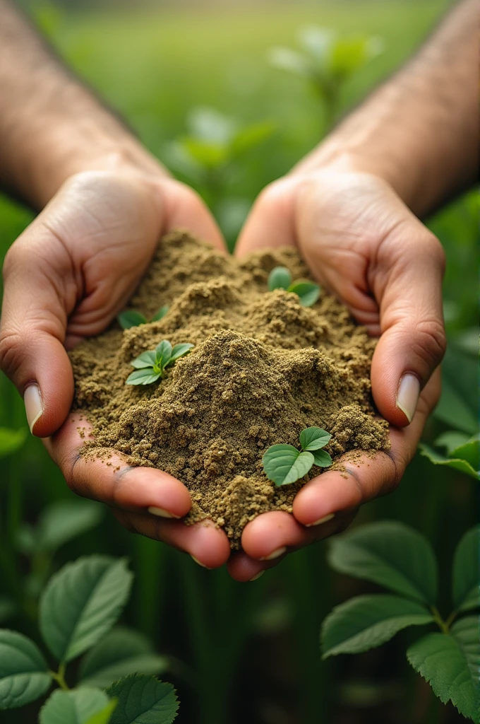 Hands that accumulate wealth cannot cultivate crops..Hands that cultivate crops cannot accumulate wealth.. - 

Create a picture considering two sentences 

