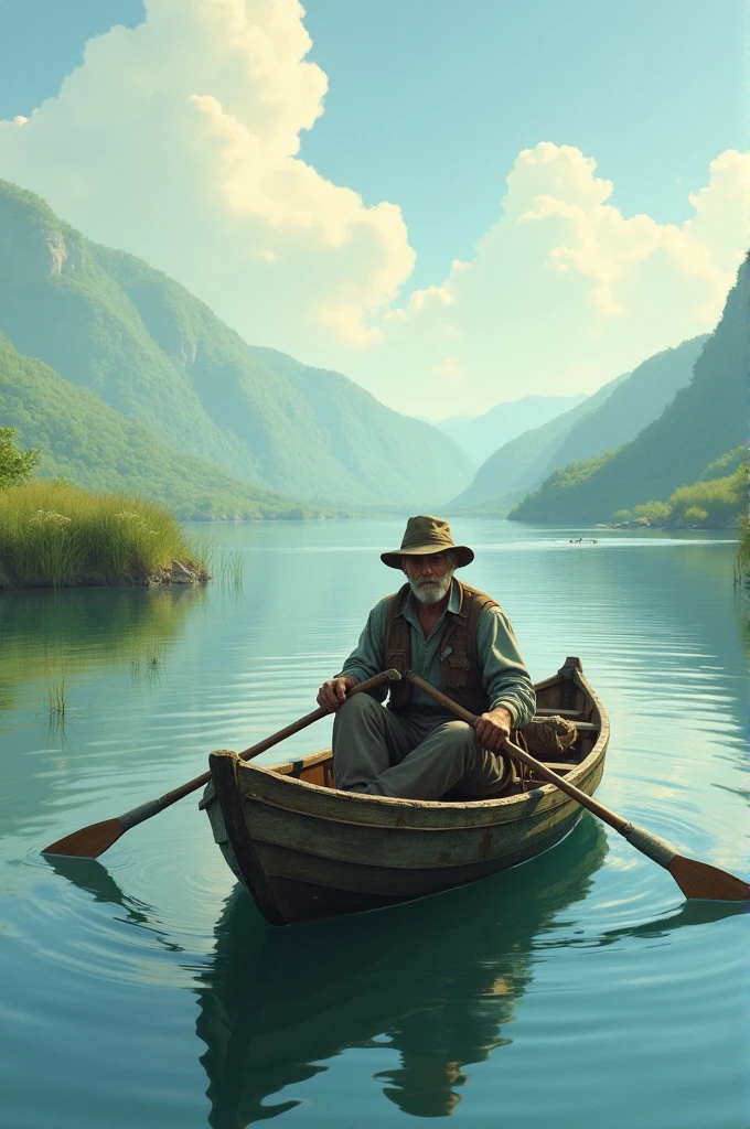 Fisherman on a boat